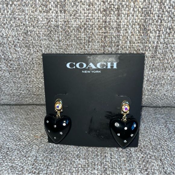 🆕 COACH NEW YORK
HEART DROP CRYSTAL
WOMEN'S STUDDED EARRINGS - Picture 6 of 7